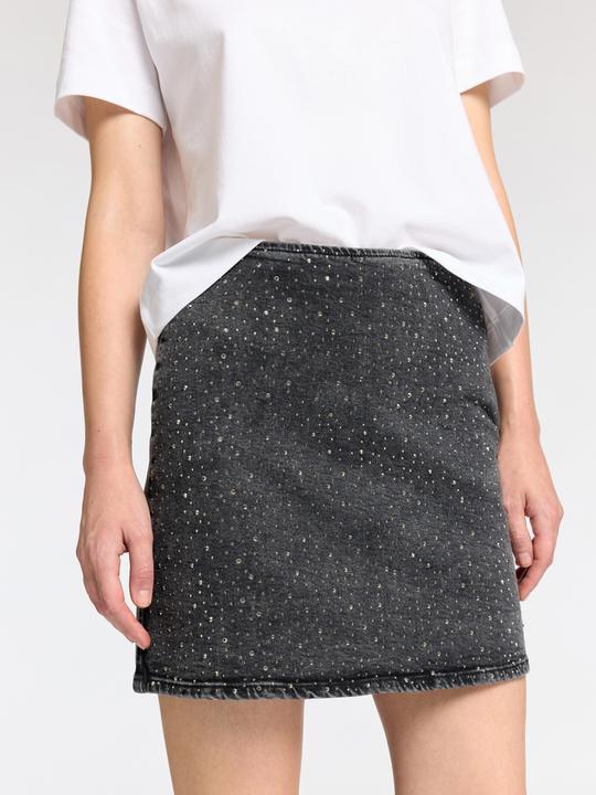 Produktbild Selected Femme Slfmerle Hw Short Black Denim Skirt (40)