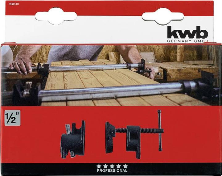 Image du produit kwb Serre-joint tubulaire ½″ pour le travail du bois 928610