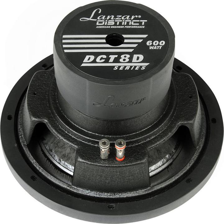 Produktbild Lanzar DCT8D Different G Series 800W 8-Inch 4 Ohm Cast Aluminum Basket Subwoofer (600 W)
