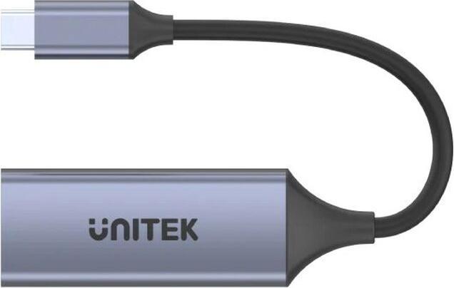 Actual product image Unitek U1323A USB-C - RJ45, 1Gbps, LAN, Ethernet, PD 100W adapter cable (USB-C, RJ45 (1x))
