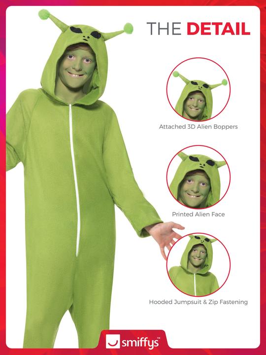 Produktbild Smiffys Alien (128, 140)