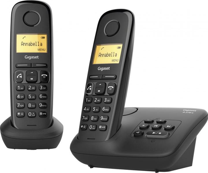 Productafbeelding Gigaset A270A Duo - Draadloze telefoon - Antwoordapparaat met nummerweergave