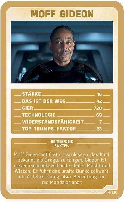 Actual product image Winning Moves Top Trumps Collectables Star Wars Mandalorian (German)