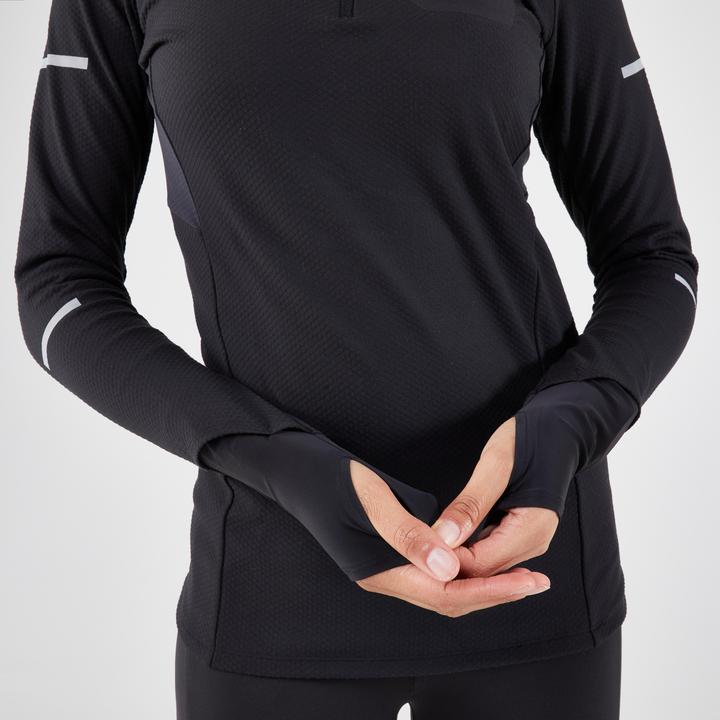 Image du produit Kiprun Maillot de course à manches longues femme - Warm Light noir (42)