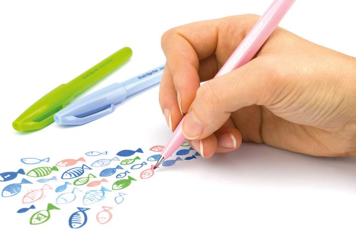 Immagine prodotto Pentel Penna segno pennello (rosa chiaro, 1 x)