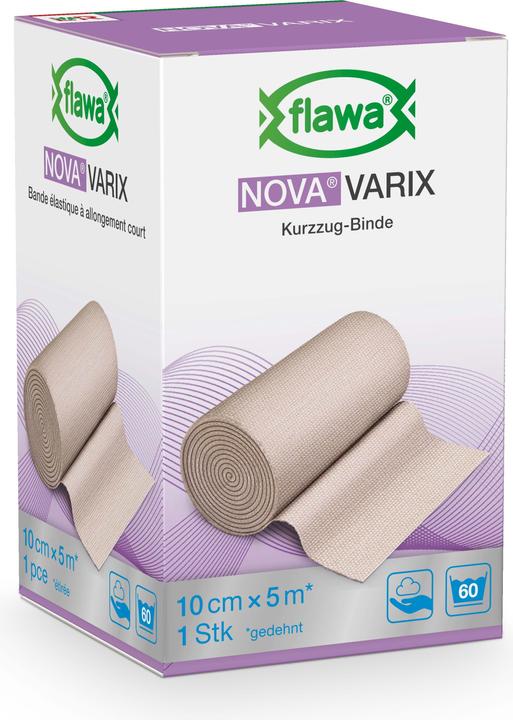 Immagine prodotto Flawa Nova Varix fasciatura corta tesa color pelle 10 cm x 5 m