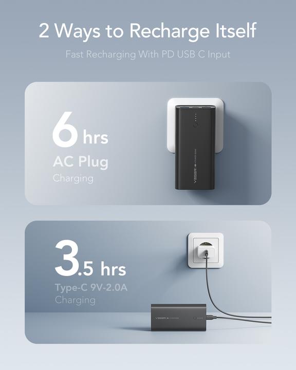 Productafbeelding Veger ACE100 (10000 mAh, 20 W, 38.50 Wh)