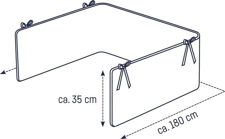 Actual product image Julius Zöllner Nest for the cot, Patch Rose