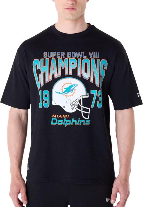 Actual product image New Era NFL Shirt - HELMET Miami Dolphins schwarz - XL (XL)