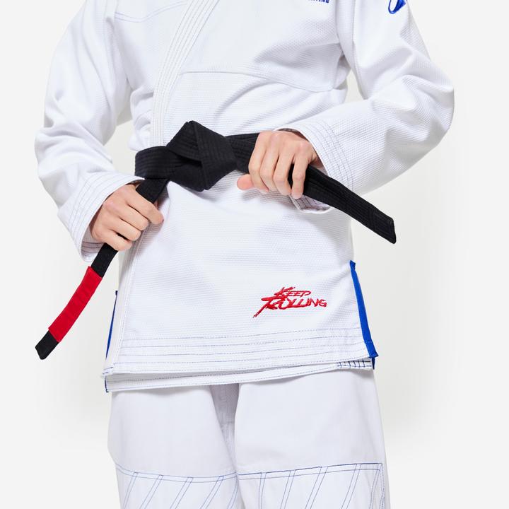 Outshock Kimono Brasilianisches Jiu-Jitsu 450 g/m² - weiss