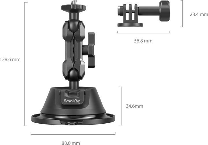 Image du produit SmallRig Support de montage de coupelle d'aspiration portable (Divers)