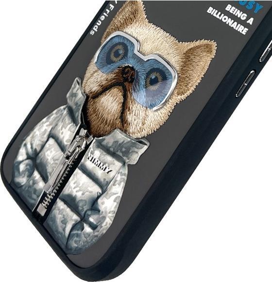 Actual product image Dog & Bone Nimmy case iPhone 16 6.1" black Cool&Cute 2.0 Dog (Apple iPhone 16)