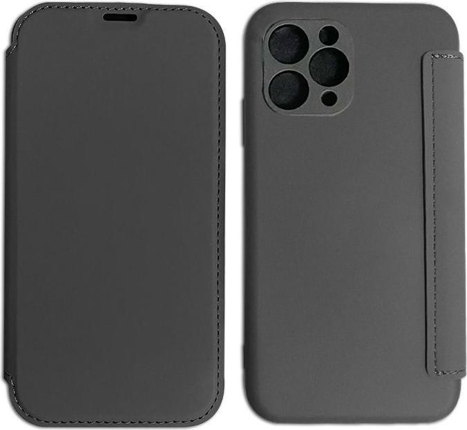 Produktbild mobileup Flip Case in Leather Look for iPhone 11 Pro Max - Black (Apple iPhone 11 Pro Max)
