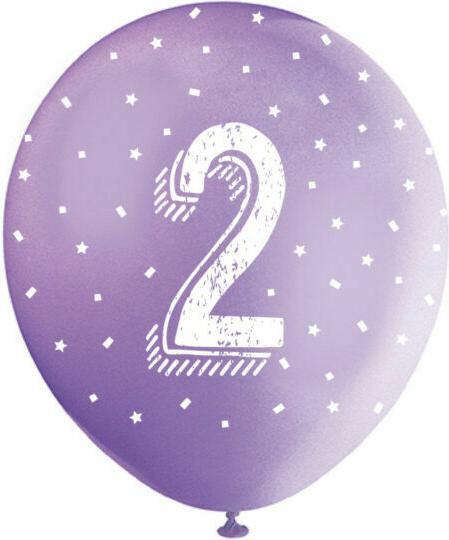 Produktbild Unique Luftballons 2 Jahre sortiert 30cm (5Stk) (5 x)