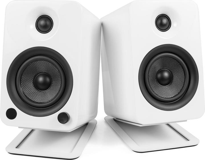 Actual product image Kanto S4W Desktop Speaker Stands Midsize White (1 pair, Tiltable)