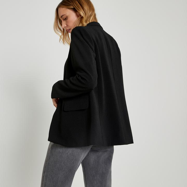 Actual product image La Redoute Collections Wide crepe blazer (32)