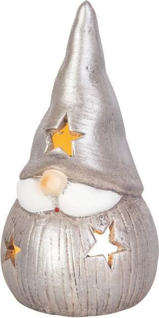 Actual product image MICA Living Wind light - gnome - silver - approx. 9 x 8.5 x 16.5 cm