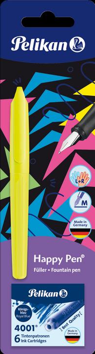 Image du produit Magni Stylo Jeunesse Happy Pen P26 + cartouches assorties (Multicolore, 6 x)