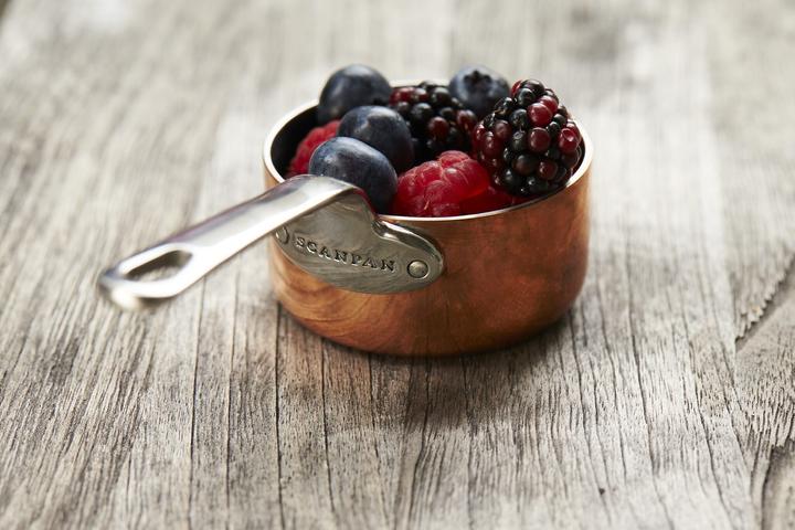 Produktbild Scanpan 3er-Set Kasserollen Maitre mit Schieferplatte (6 cm, Stielkasserolle, Kupfer, Edelstahl)