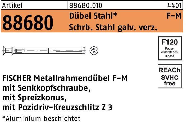 Produktbild Fischer Metallrahmendübel (50 Stk.)