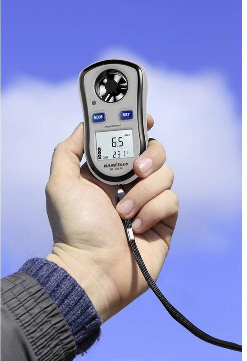 Actual product image Basetech Anemometer BS-10AN 0.1 to 30