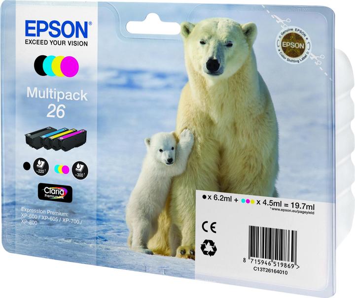 Produktbild Epson 26 (M, BK, C, Y)