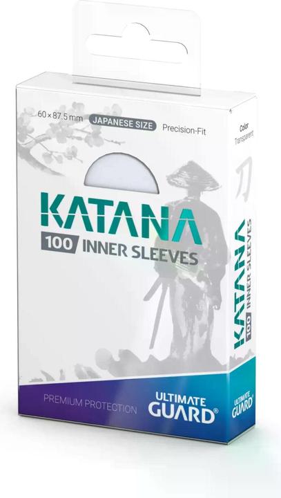 Ultimate Guard 100 pochettes Katana Inner Sleeves Japanese Size Transparent