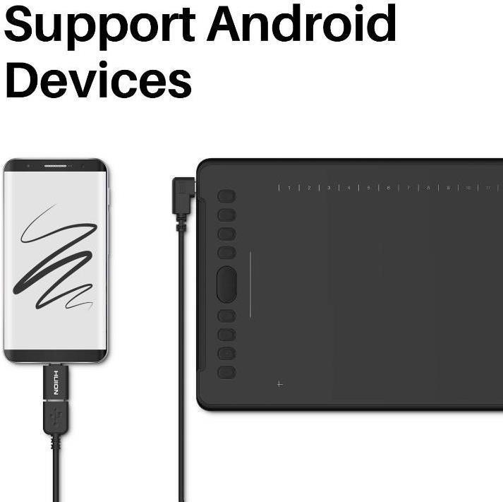 Actual product image Huion Inspiroy H1161 (10.10", 5080 lpi)