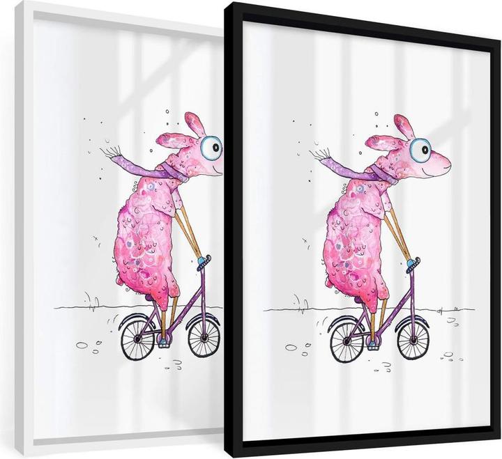 Image du produit Trenddeko Lama à vélo (24 x 30 cm)
