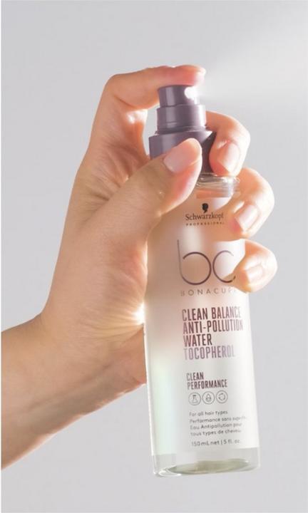 Actual product image Schwarzkopf BC Clean Balance - Anti-Pollution Water (150 ml, Liquid shampoo)
