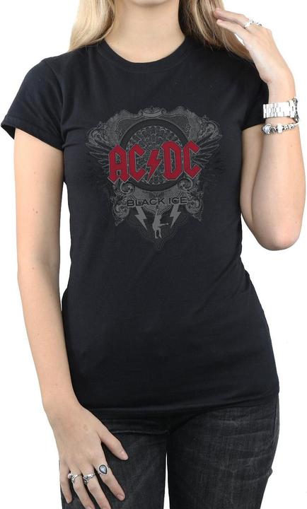 Immagine prodotto AC/DC Maglietta donna/donna in cotone nero ghiaccio (M)