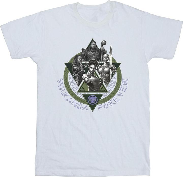 Black Panther Wakanda Forever Group Ring Pose TShirt (4XL)