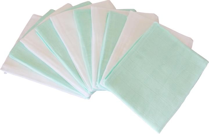 Immagine prodotto Babywell Pannolini di mussola, confezione da 10 (60 cm, 60 cm)
