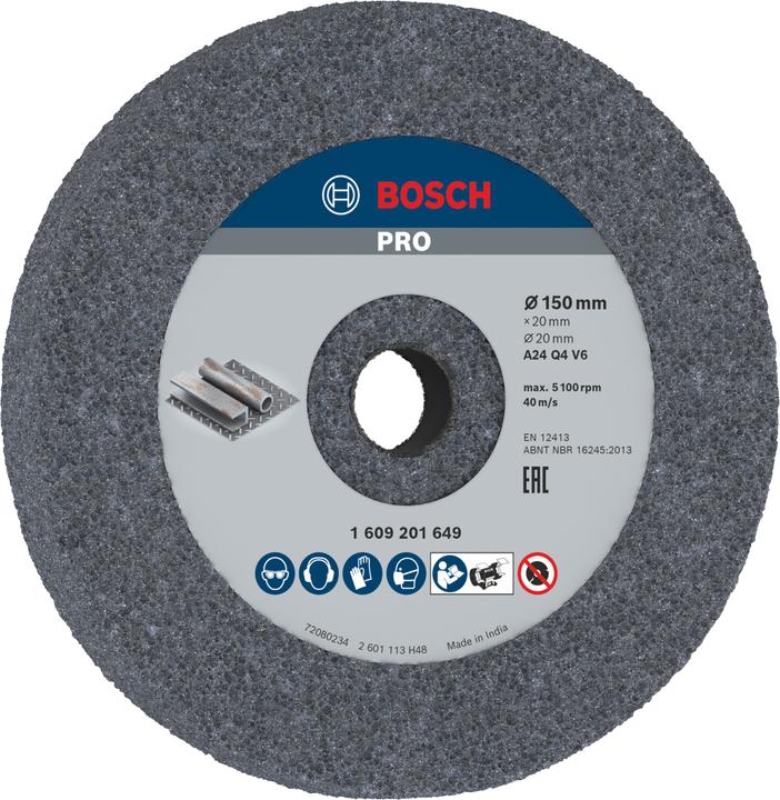Produktbild Bosch Professional Zubehör PRO Metal Schleifscheibe, 150 x 20 x 20 mm, G24 (24)