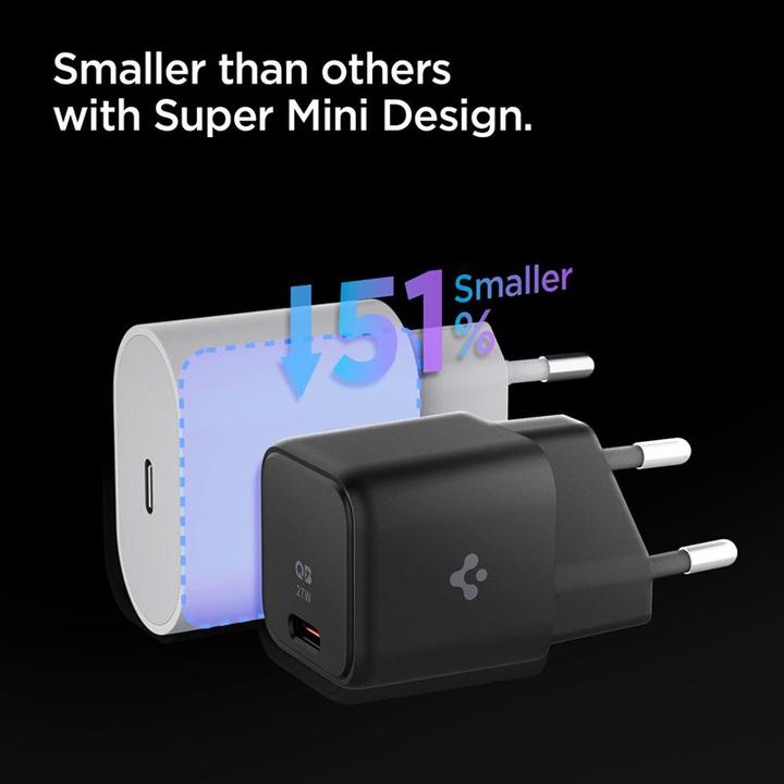 Actual product image Spigen Ładowarka sieciowa PE2103EU 27W ArcStation Network Czarna/Black ACH05607 (27 W)