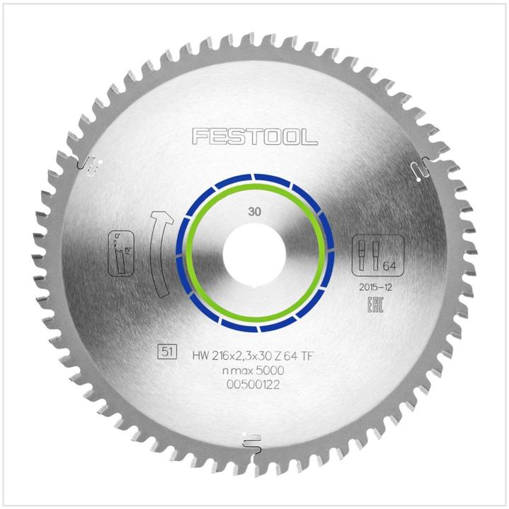 Produktbild Festool Kreissägeblatt HW 216x2,3x30 TF64
