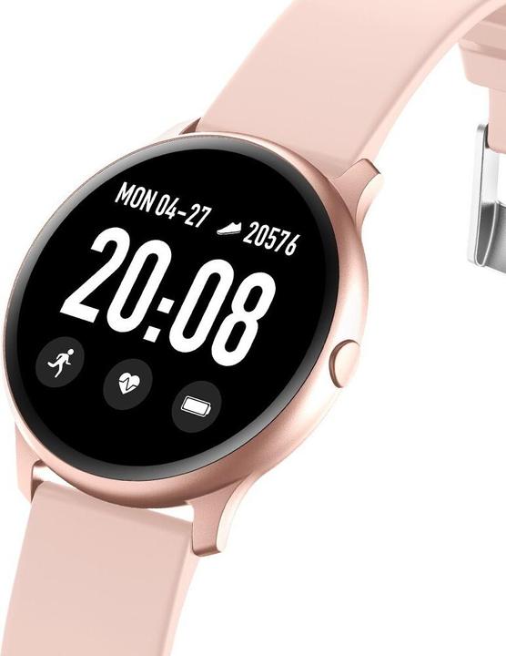 Actual product image Maxcom Fit FW32 Neon, Earbud color with pink silicone strap (47 mm)