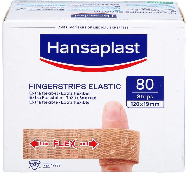 Produktbild Hansaplast 48828 ELASTIC Pflaster 12 cm x 1.9 cm (80 x)