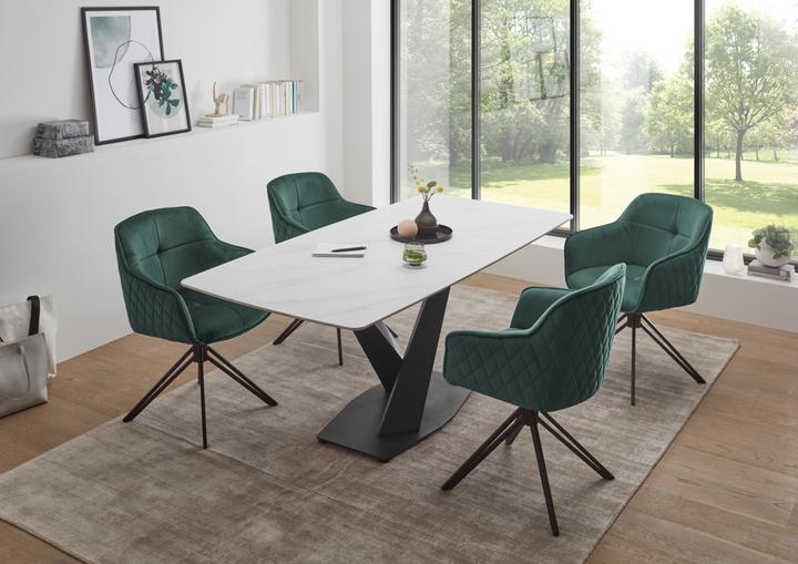 Produktbild Stolkom VENTURA 180 Esstisch Metall/Keramik (90 x 90 x 76 cm)