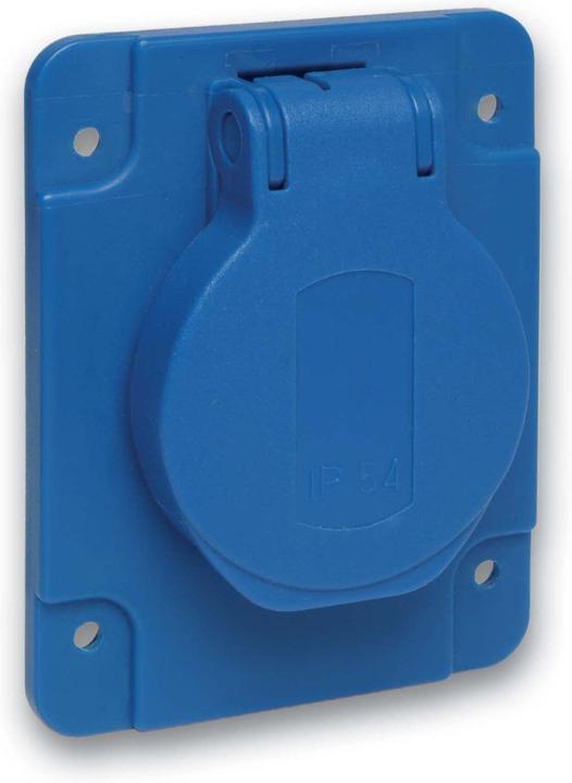 Actual product image Schneider Electric PKS62B Recessed socket outlet IP54, IK08 Blue