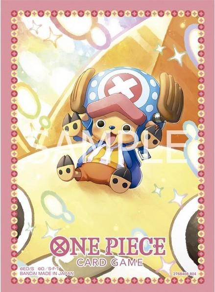 Actual product image Bandai One Piece Card Game - Chopper Official Sleeves TCG + Stores Edition Vol.2 (70 Sleeves)