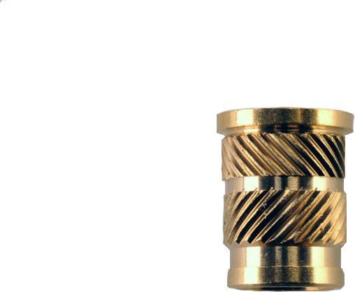 Actual product image Rs Pro M6 Brass Threaded Insert, 9.5mm diameter 8mm Depth (M6)
