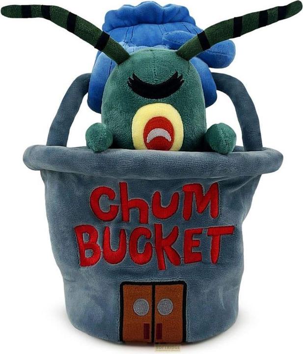 Productafbeelding Youtooz SpongeBob SquarePants pluche figuur Plankton Chum Bucket 22 cm (22 cm)