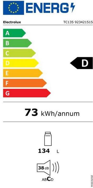 Etichetta energetica Electrolux TC135 (134 l)