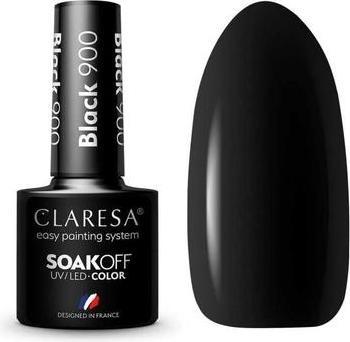 Actual product image Claresa Soak Off UV/LED hybrid lacquer 900ack 5g (Black, UV gel varnish)