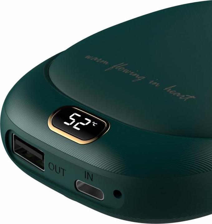 Image du produit Deltalabs Chargeur USB Powerbank + chauffe-mains - Vert foncé