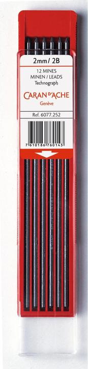 Immagine prodotto Caran d'Ache Ricariche Technograph (Mine di ricambio, Grigio, 2 mm)