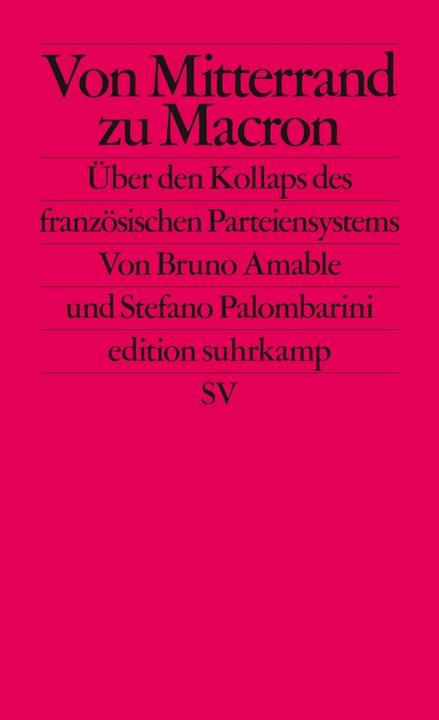 Produktbild Von Mitterrand zu Macron (Deutsch, Bruno Amable, 2018)