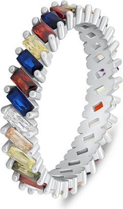 Produktbild Brilio Silver - Unique silver ring with colored zircons RI129W - Circuit: 54 mm (54)