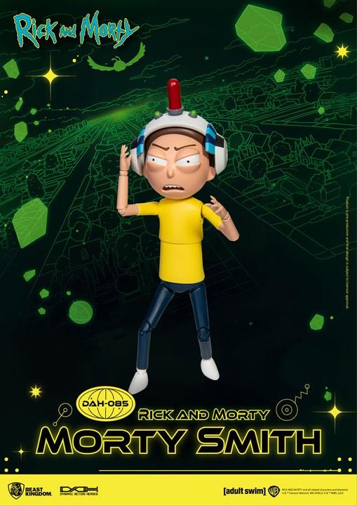 Actual product image Beast Kingdom Rick and Morty Dynamic 8ction Heroes Action Figure 1/9 Morty Smith 23 cm